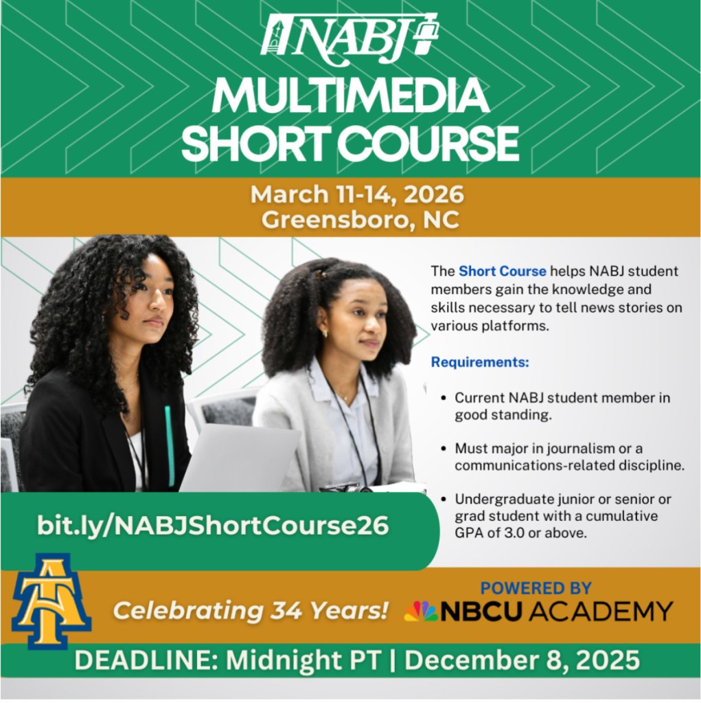 Apply Now: NABJ Multimedia Short Course&nbsp;2026